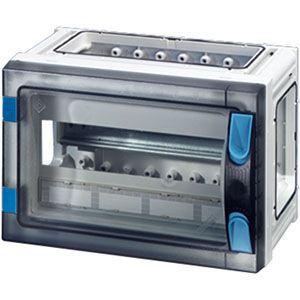 Корпус пластиковый 180х270х186 N+PE ручное запирание сер. с прозр. дверью FP 1109 HENSEL 68000177 402369