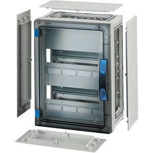 Корпус пластиковый 366х276х186 N+PE ручное запирание сер. с прозр. дверью FP 1218 HENSEL 68000158 402371