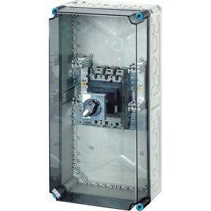 Корпус пластиковый Mi 300х600х262 с силовым авт. выкл. IP65 сер. с прозр. крышкой Mi 7432 HENSEL 20001187 402561