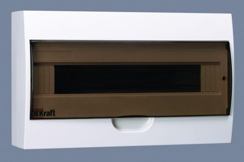 Корпус пластиковый навес. 18мод. IP41 ЩРН-П-18 DEKraft 31012DEK 1113504