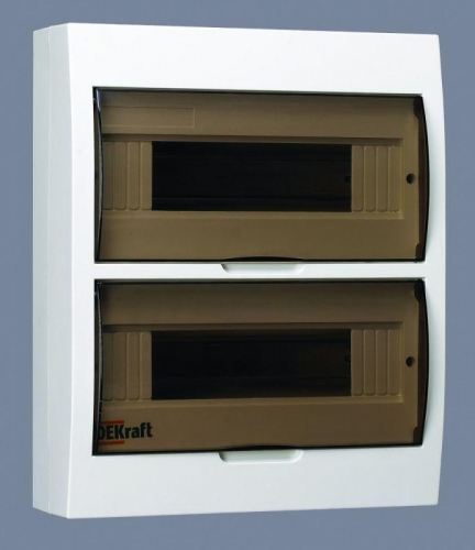 Корпус пластиковый навес. 24мод. IP41 ЩРН-П-24 DEKraft 31013DEK 1113506