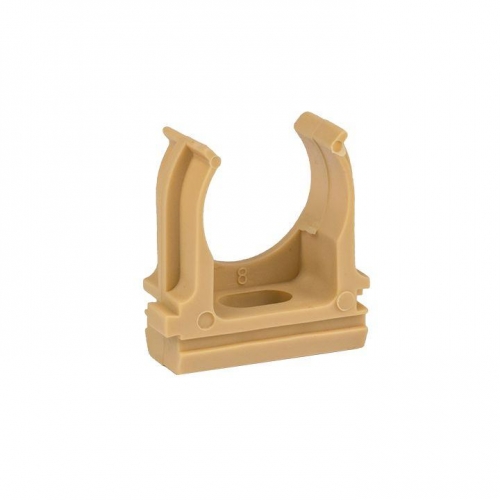 Крепеж-клипса d20мм свет. дерево (уп.10шт) Plast EKF derj-z-20w 391086