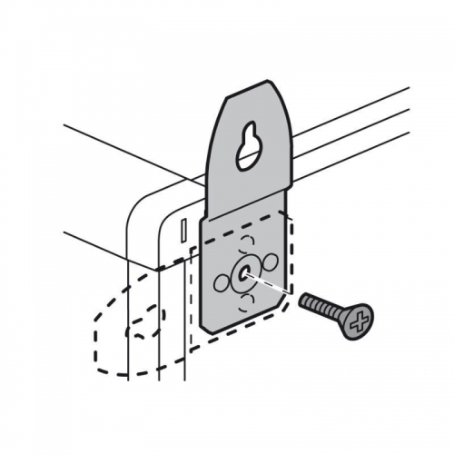 Кронштейн для крепл. на стену XL3 400 (комплект 4шт) Leg 020100 123661