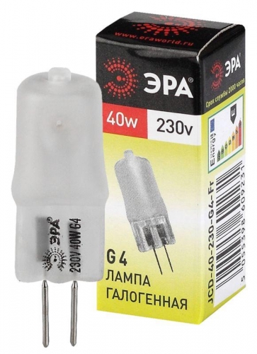 Лампа галогенная G4-JCD-40W-230V-Fr 40Вт G4 230В Эра C0039282 287132