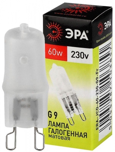 Лампа галогенная G9-JCD-60-230V-Fr 60Вт капсула G9 230В Эра C0027364 416093