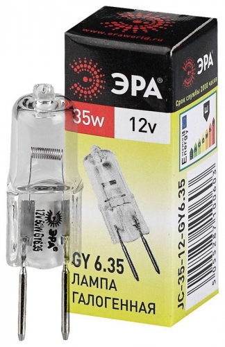 Лампа галогенная GY6.35-JC-35W-12V ЭРА C0027371 416080