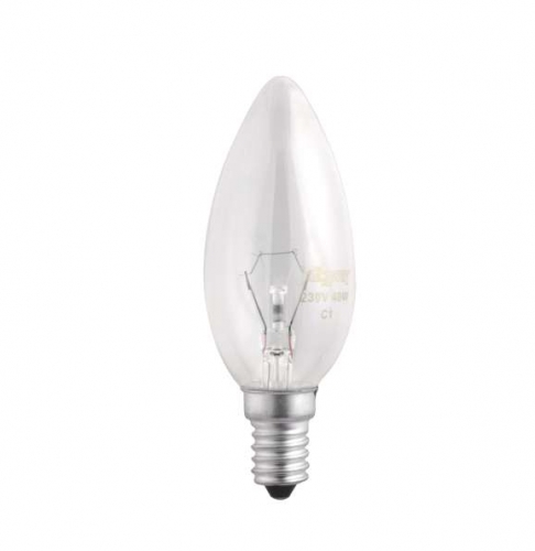 Лампа накаливания B35 240V 40W E14 clear JazzWay 4610003320539 1038319