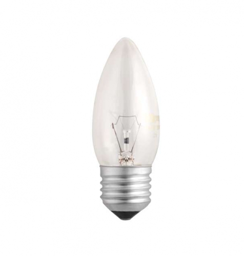 Лампа накаливания B35 240V 60W E27 clear JazzWay 4610003320331 1038325