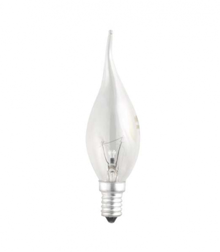 Лампа накаливания CT35 40W E14 clear "Свеча на ветру" JazzWay 4610003321451 1038327