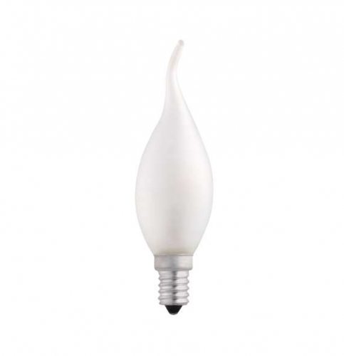 Лампа накаливания CT35 40W E14 frosted "Свеча на ветру" JazzWay 4610003321475 1038328