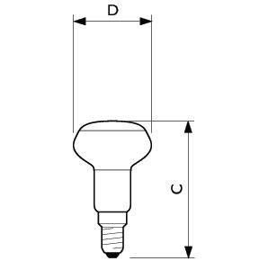 Лампа накаливания Refl R50 40Вт E14RED Philips 923348944217 / 871150032806920 13808