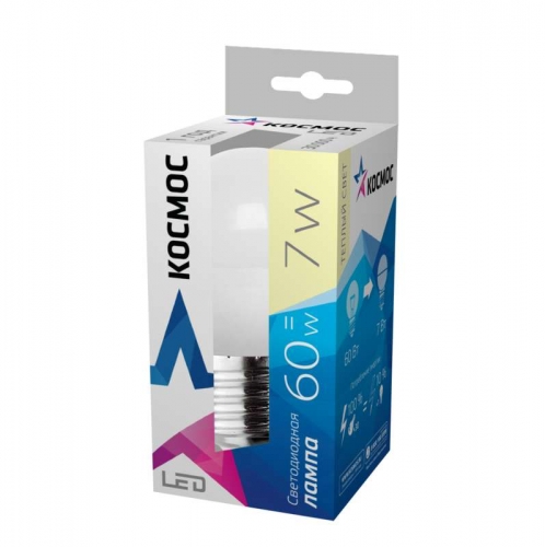 Лампа светодиодная LED GL45 7Вт 220В E27 3000К Космос Lksm_LED7wGL45E2730 291716