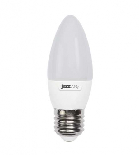 Лампа светодиодная PLED-SP C35 5.5Вт свеча 5000К холод. бел. E27 430лм 230В JazzWay 4690601033437 299866