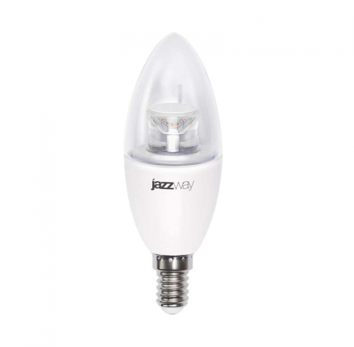 Лампа светодиодная диммируемая PLED-DIM C37 7Вт свеча 2700К тепл. бел. E14 520лм 230В JazzWay 4690601035349 303691