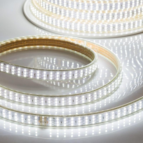 Лента светодиодная SMD2835 7.5x20мм 276LED/м 220В IP67 бел. (уп.50м) Neon-Night 142-203 1250799