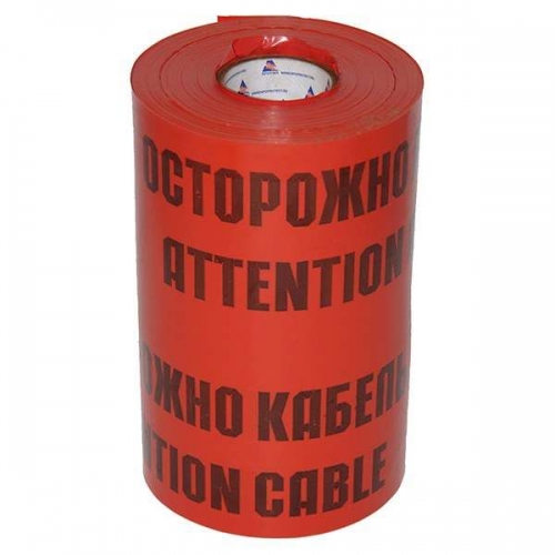 Лента сигнальная ЛСЭ-600мм "Осторожно кабель" красн. (рул.100м) Протэкт ЛСЭ-600/100 кр/ч 72473