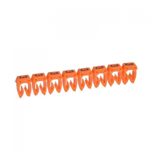 Маркер каб. 1.5-2.5кв.мм CAB3 "3" оранж. (уп.1200шт) Leg 038223 97849