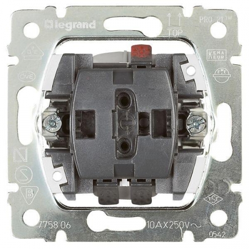 Механизм выключателя 2-кл. для упр. рольст. Galia Life 10А Leg 775804 212979
