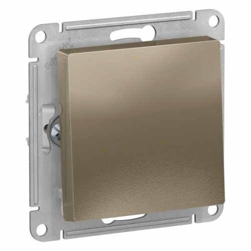 Механизм кнопки нажимной ATLAS DESIGN (сх.1) 10АХ шампань SchE ATN000515 1240314