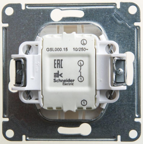 Механизм кнопки нажимной Glossa сх. 1 10AX перламутр SchE GSL000615 1180365