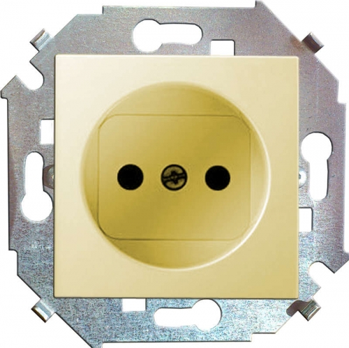 Механизм розетки 1-м СП Simon15 16А IP20 без заземл. сл. кость Simon 1591431-031 261165