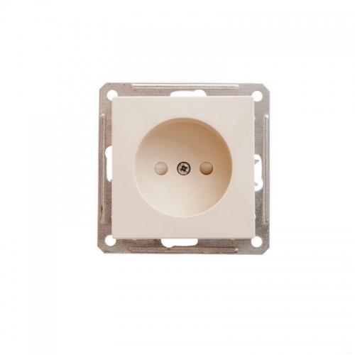 Механизм розетки 1-м СП W59 16А IP20 защ. шторки без заземл. сл. кость SchE RS16-151-2-86 222197