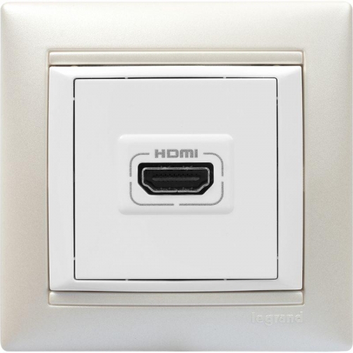 Механизм розетки HDMI 1-м СП Valena бел. Leg 770085 254898