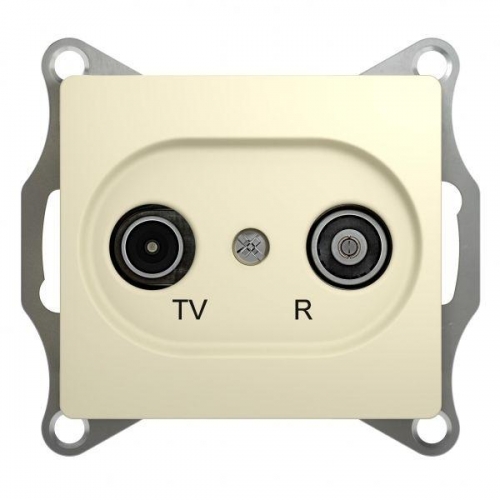 Механизм розетки TV-R 1-м СП Glossa проходной 4DB беж. SchE GSL000295 275251