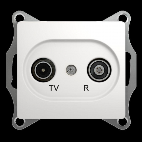 Механизм розетки TV-R 1-м СП Glossa проходной 4DB бел. SchE GSL000195 275172