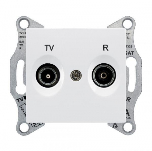 Механизм розетки TV-R 1-м СП Sedna оконечная бел. SchE SDN3301621 268825