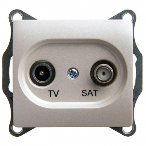 Механизм розетки TV-SAT Glossa 1DB оконечной перламутр SchE GSL000697 1180384