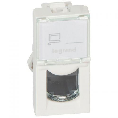 Механизм розетки информ. 1-м СП Mosaic New 1мод. RJ45 5E UTP Leg 78650/76551 124977