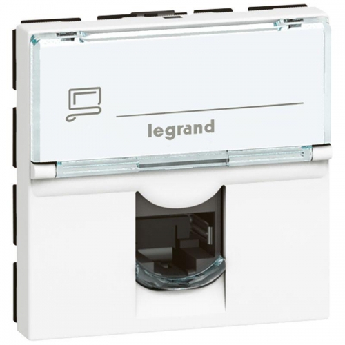 Механизм розетки информ. 1-м СП Mosaic New 2мод. RJ45 5E FTP Leg 78681/76555 124976