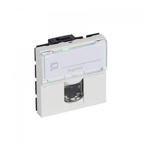 Механизм розетки информ. 1-м СП Mosaic New 2мод. RJ45 5E UTP Leg 78651/76554 124978
