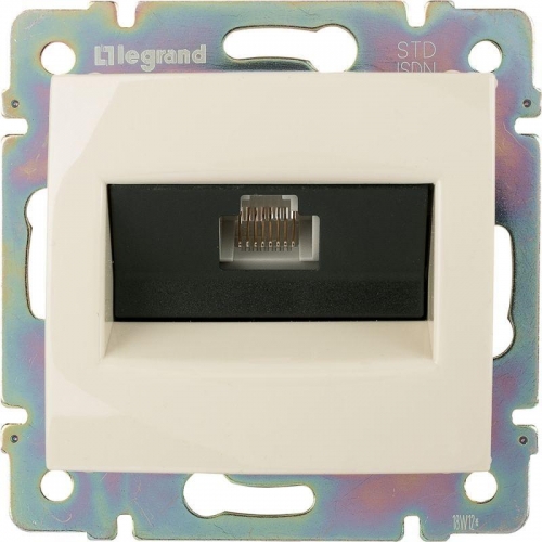 Механизм розетки информ. 1-м СП Valena RJ45-ISDN/интернет сл. кость Leg 774341 33847