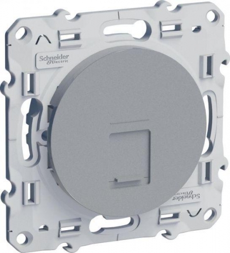 Механизм розетки комп. 1-м Odace RJ45 алюм. SchE S53R471 270123