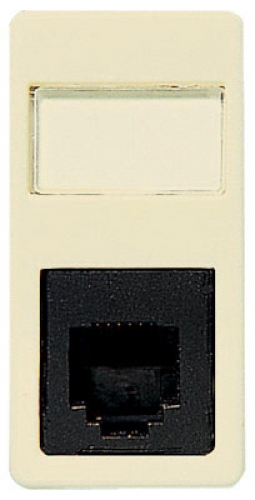 Механизм розетки комп. 1-м Stylo RJ45 бел. ABB 2118.5 BA 31280