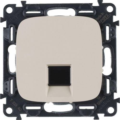 Механизм розетки комп. 1-м Valena Allure RJ45 CAT.5E UTP с лицевой панелью сл. кость Leg 753840 1181852