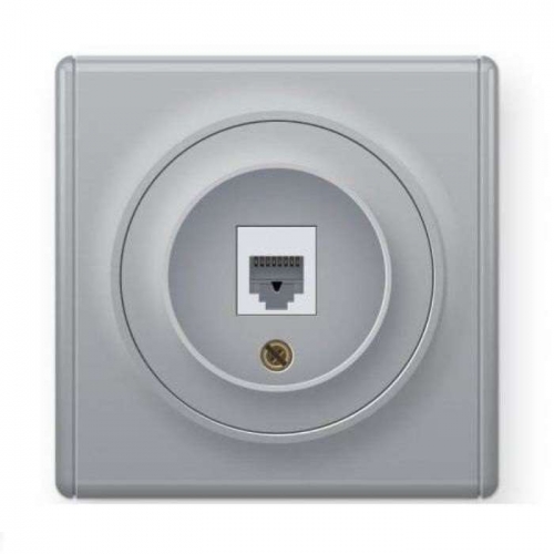 Механизм розетки комп. 1-м СП Florence 1xRJ45 кат.5e сер. OneKeyElectro 2172839 467456