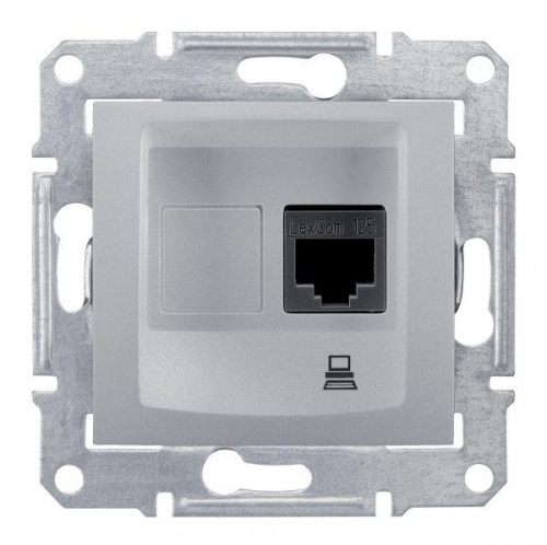 Механизм розетки комп. 1-м СП Sedna RJ45 алюм. SchE SDN4300160 211823