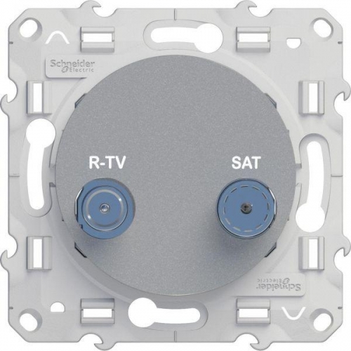 Механизм розетки СП R-TV-SAT Odace алюм. SchE S53R454 284944