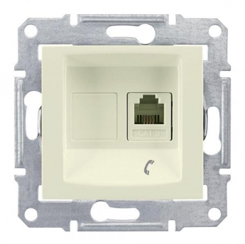 Механизм розетки телеф. 1-м СП Sedna RJ11 беж. SchE SDN4101147 211831