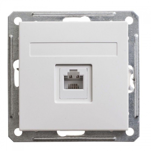 Механизм розетки телеф. СП W59 1А бел. SchE RSI-152T-1-86 (РСИ-152Т-1-86) 222200