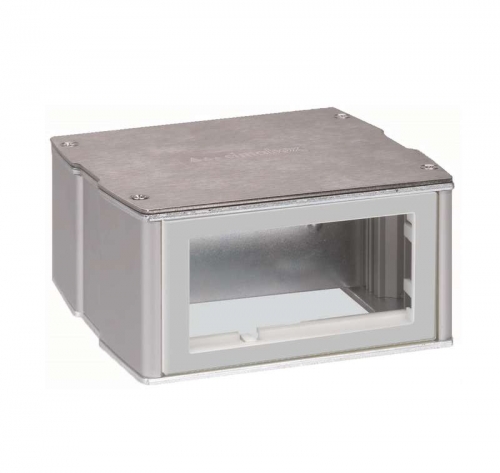 Мини-башня 2-сторонняя на 4-мод. К45 70х133х128 алюм. Simon Connect KT400-8 393854
