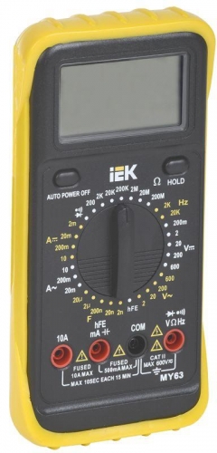 Мультиметр цифровой Professional MY63 ИЭК TMD-5S-063 278500