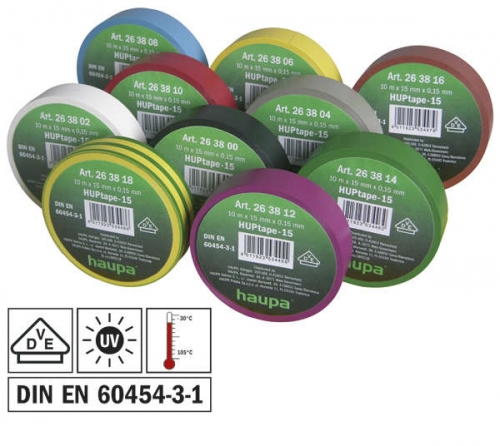 Набор изолент Rainbow Set 19мм х 20м (уп.10шт) HAUPA 263861 1187724