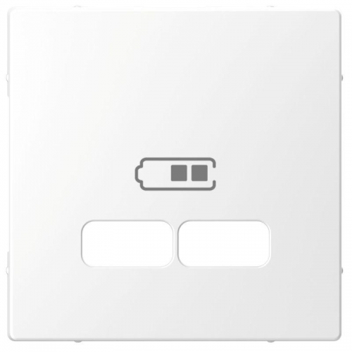 Накладка центральная Merten D-Life для механизма USB 2.1А SD бел. лотос SchE MTN4367-6035 471736