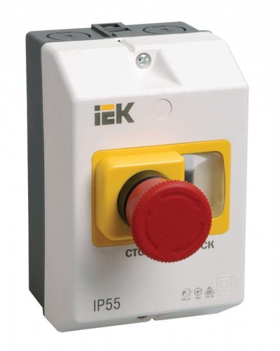 Оболочка защитная с кноп. "СТОП" IP54 ИЭК DMS11D-PC55 127938