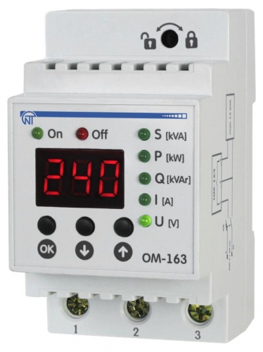 Ограничитель мощности ОМ-163 1ф 14кВт НовАтек-Электро 4325604063 493446