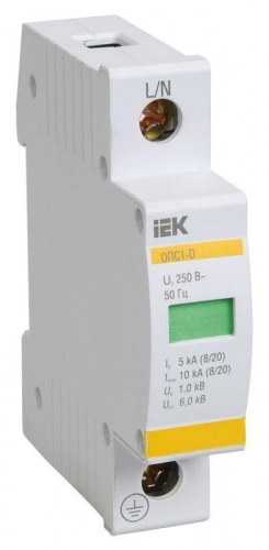Ограничитель перенапряжения ОПС1-C 1P ИЭК MOP20-1-C 61705